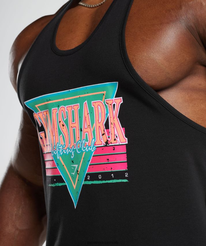 Mænd Gymshark retrobølge stringer N4ZDDN991 sort
