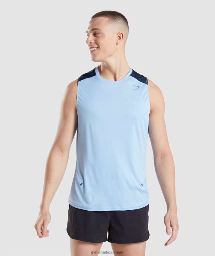 Mænd Gymshark speed evolve tank N4ZDDN903 månesten blå