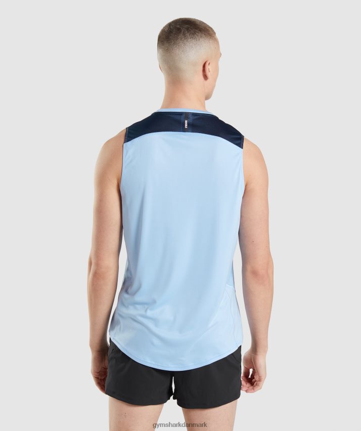 Mænd Gymshark speed evolve tank N4ZDDN903 månesten blå