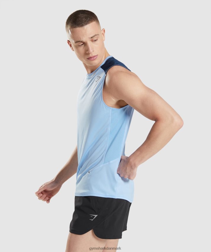 Mænd Gymshark speed evolve tank N4ZDDN903 månesten blå