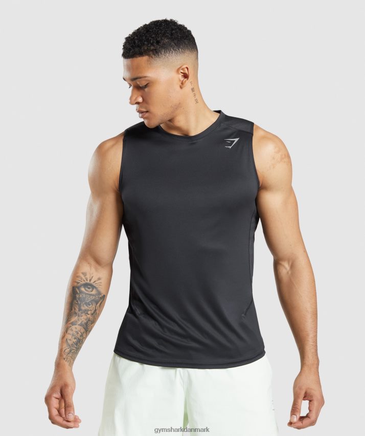 Mænd Gymshark speed evolve tank N4ZDDN920 sort