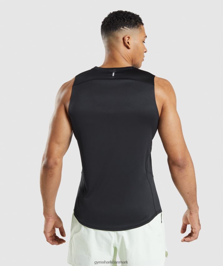 Mænd Gymshark speed evolve tank N4ZDDN920 sort