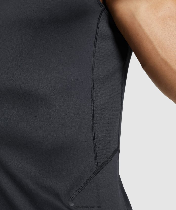 Mænd Gymshark speed evolve tank N4ZDDN920 sort