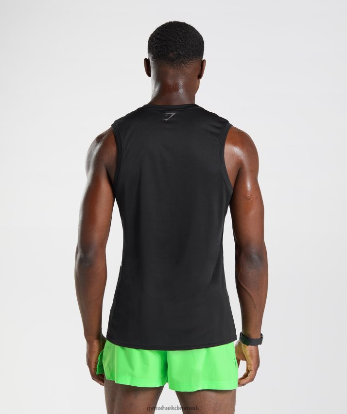 Mænd Gymshark sports tank N4ZDDN925 sort/sort mergel