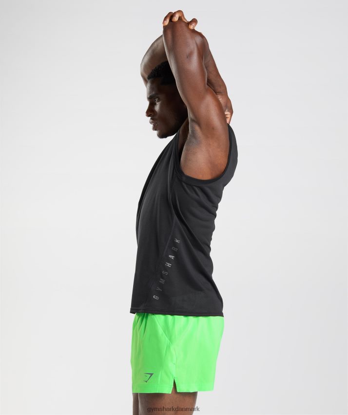 Mænd Gymshark sports tank N4ZDDN925 sort/sort mergel