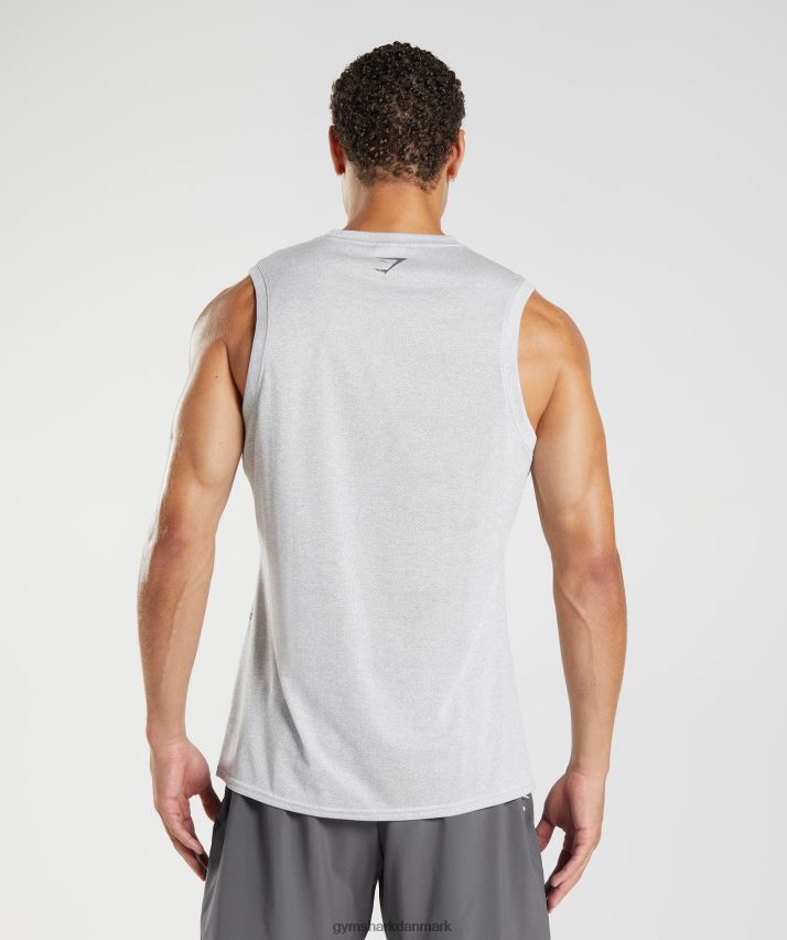 Mænd Gymshark sports tank N4ZDDN933 hvid/røggrå mergel
