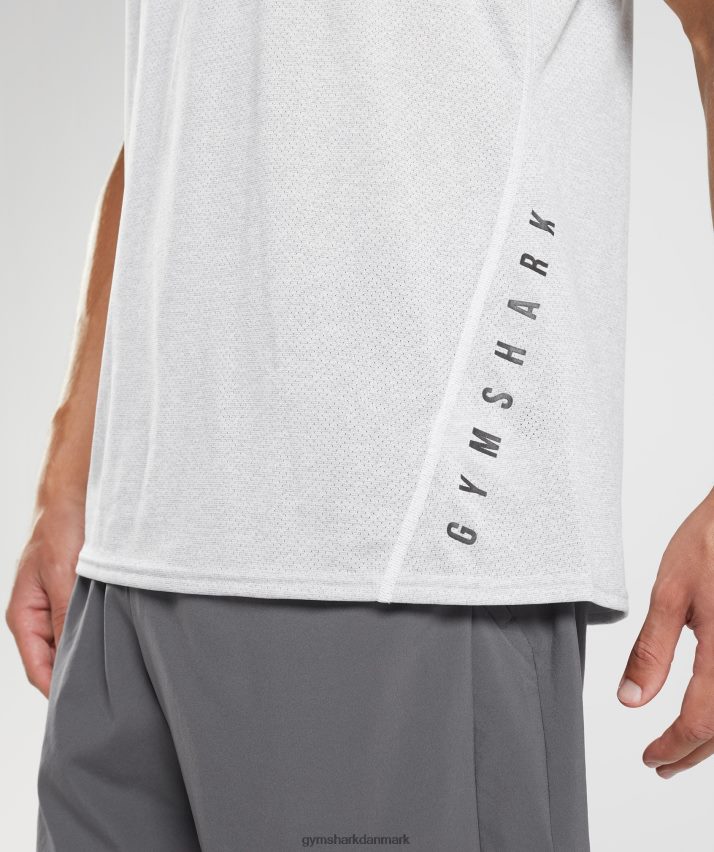 Mænd Gymshark sports tank N4ZDDN933 hvid/røggrå mergel