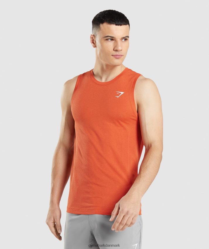 Mænd Gymshark vital sømløs lystank N4ZDDN900 papaya appelsin mergel