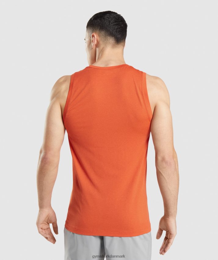 Mænd Gymshark vital sømløs lystank N4ZDDN900 papaya appelsin mergel