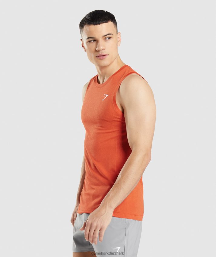 Mænd Gymshark vital sømløs lystank N4ZDDN900 papaya appelsin mergel