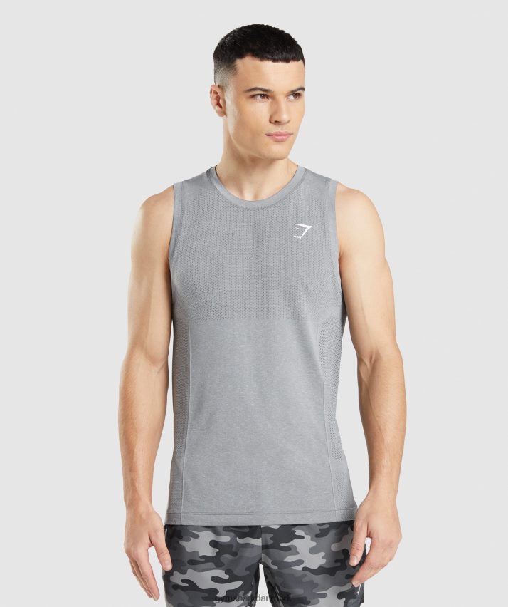 Mænd Gymshark vital sømløs lystank N4ZDDN962 koksgrå mergel