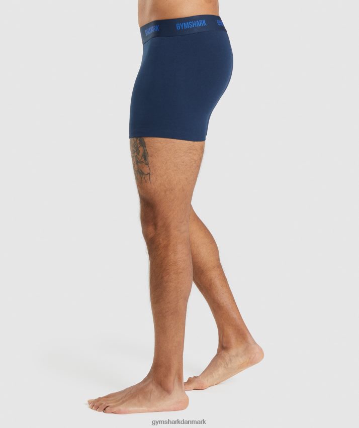 Mænd Gymshark boksere 2 stk N4ZDDN1047 kerne oliven/marine