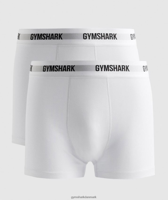 Mænd Gymshark boksere 2 stk N4ZDDN1048 hvid