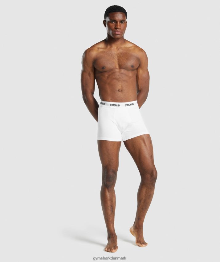 Mænd Gymshark boksere 2 stk N4ZDDN1048 hvid
