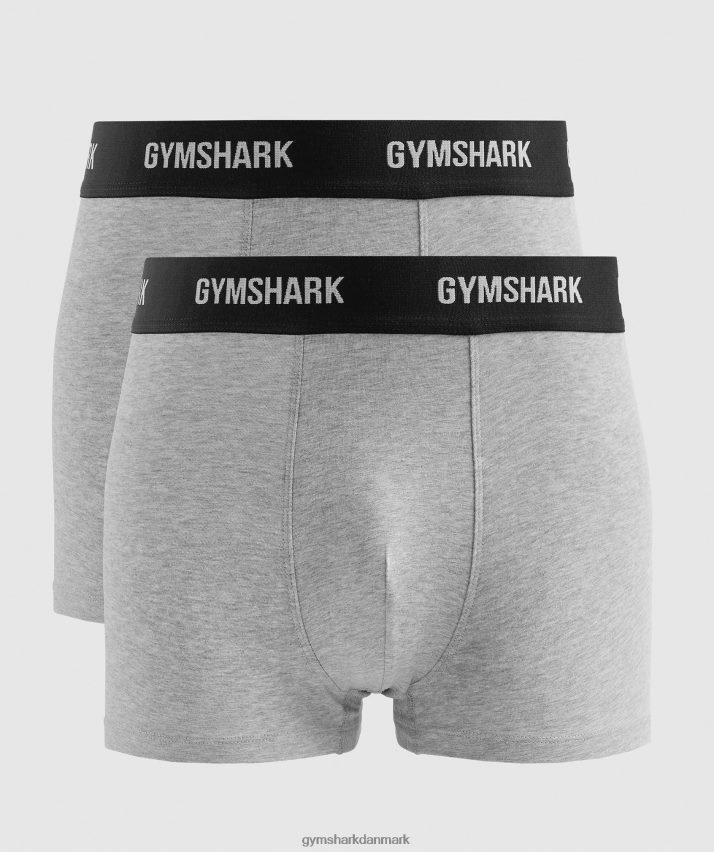 Mænd Gymshark boksere 2 stk N4ZDDN1051 lysegrå mergel