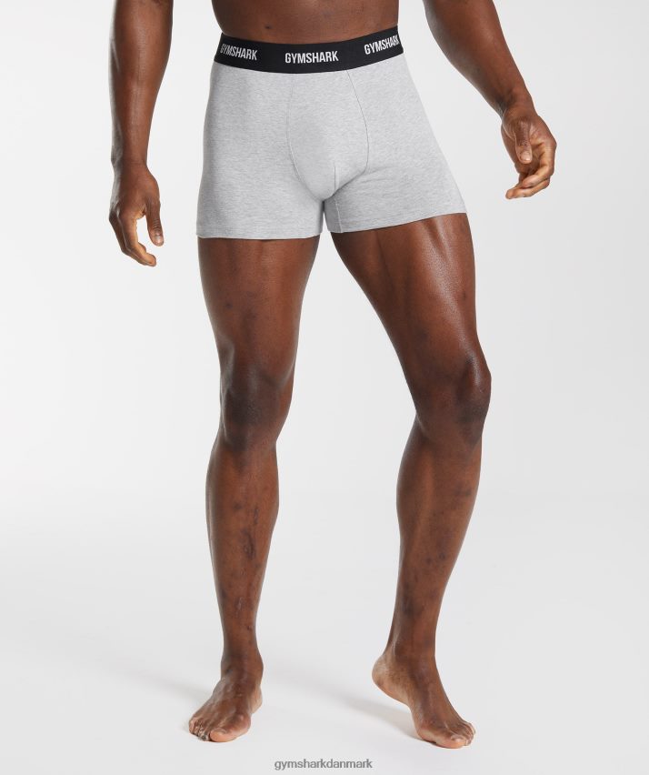 Mænd Gymshark boksere 2 stk N4ZDDN1051 lysegrå mergel