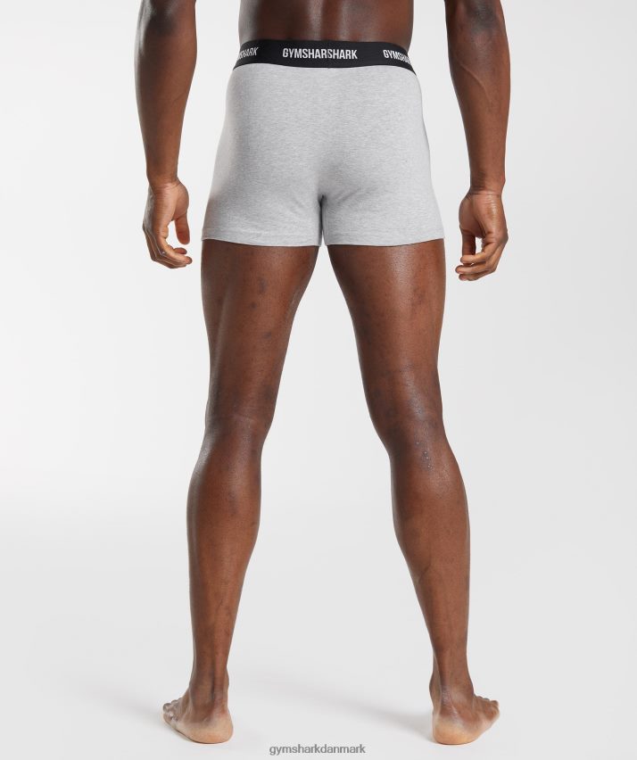 Mænd Gymshark boksere 2 stk N4ZDDN1051 lysegrå mergel