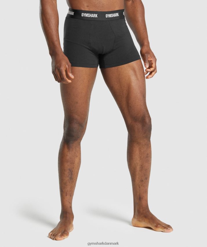Mænd Gymshark boksere 2 stk N4ZDDN1052 sort