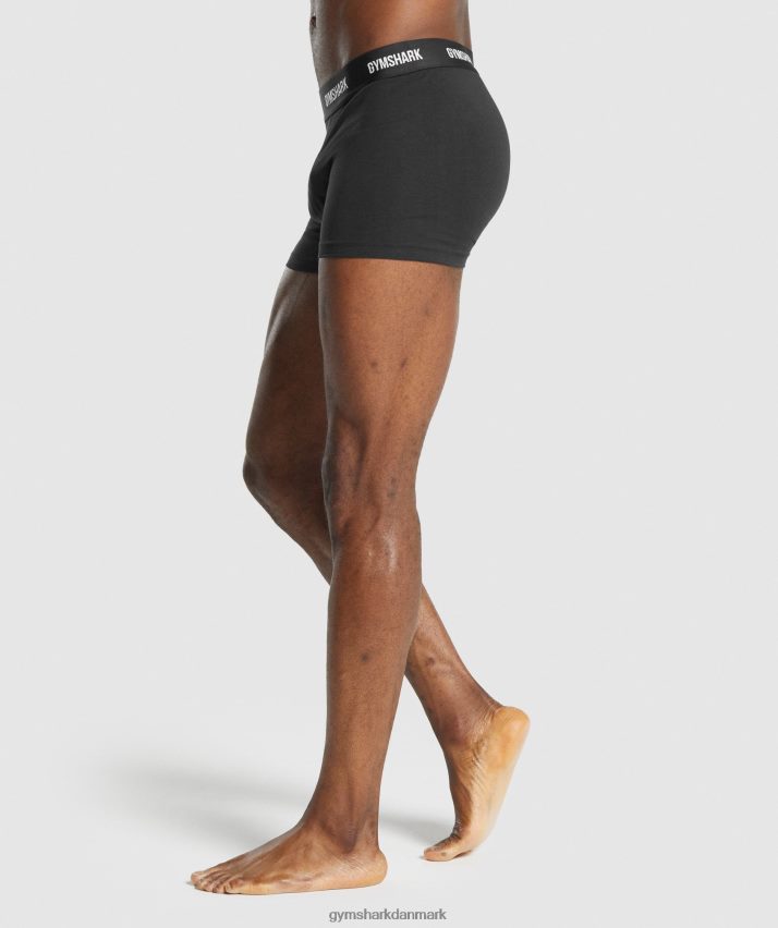 Mænd Gymshark boksere 2 stk N4ZDDN1052 sort