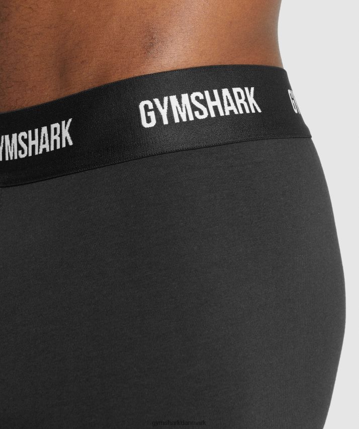 Mænd Gymshark boksere 2 stk N4ZDDN1052 sort