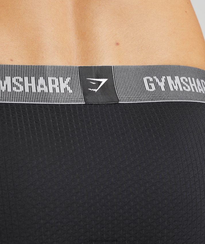 Mænd Gymshark sports tech boksere 2pk N4ZDDN1046 sort