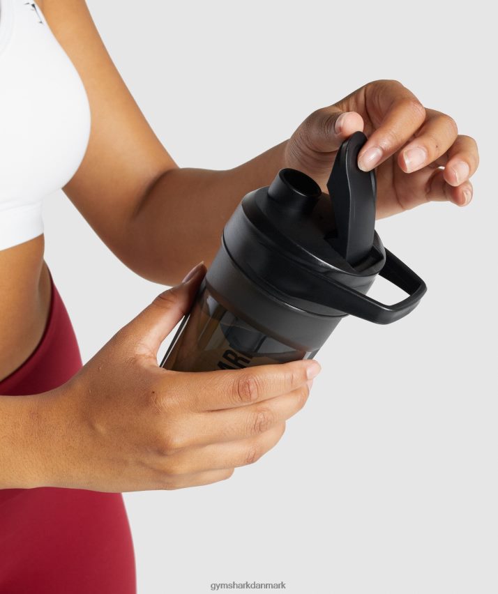 unisex Gymshark 14 oz shaker flaske N4ZDDN1114 sort