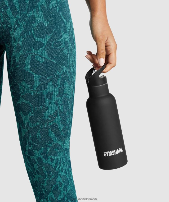 unisex Gymshark flip halm vandflaske N4ZDDN1115 sort