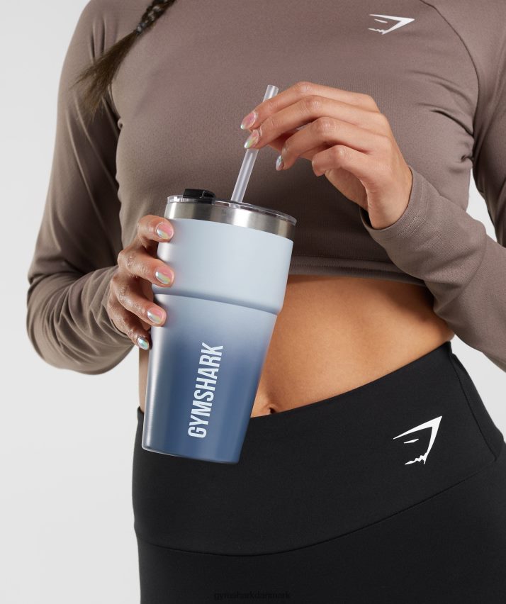 unisex Gymshark isoleret halmkop N4ZDDN1117 flodsten grå/aftenblå