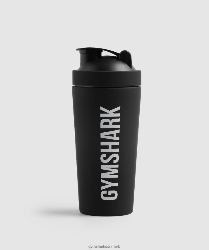 unisex Gymshark mat metal shaker flaske N4ZDDN1120 sort