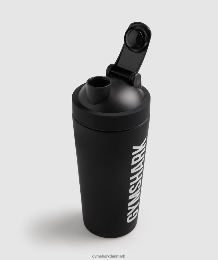 unisex Gymshark mat metal shaker flaske N4ZDDN1120 sort
