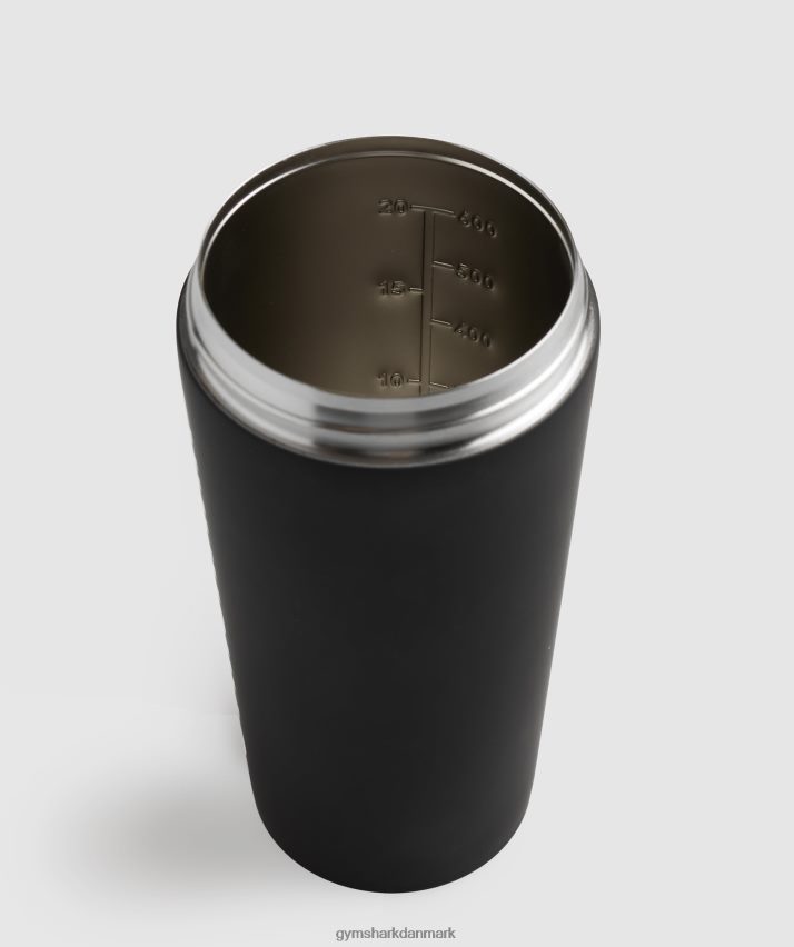 unisex Gymshark mat metal shaker flaske N4ZDDN1120 sort