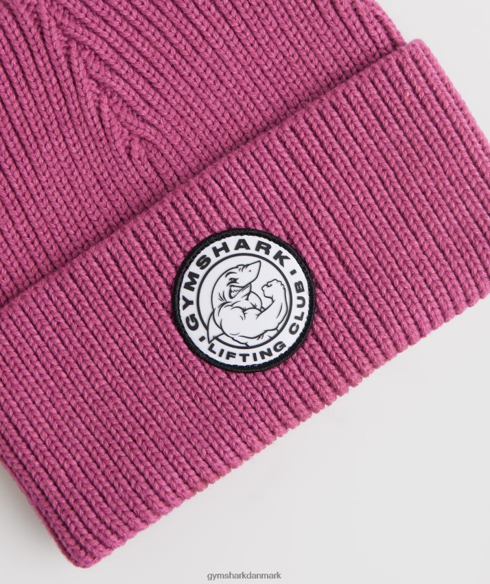 unisex Gymshark ældre hue med dyb manchet N4ZDDN1146 dyb pink