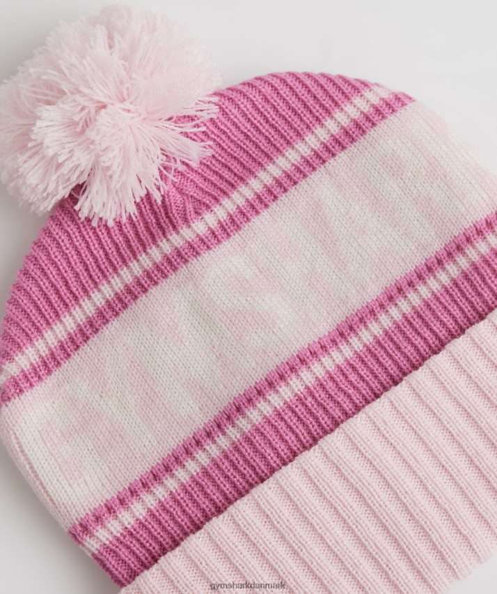 unisex Gymshark pom hue N4ZDDN1147 blomst pink/sød pink/hvid