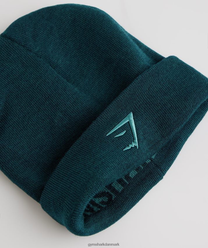 unisex Gymshark vendbar jacquard hue N4ZDDN1144 vinter krikand/skiferblå