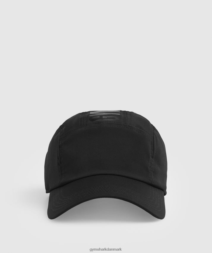 unisex Gymshark 5 panel løbehætte N4ZDDN1122 sort