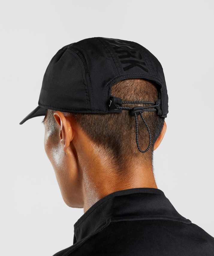 unisex Gymshark 5 panel løbehætte N4ZDDN1122 sort