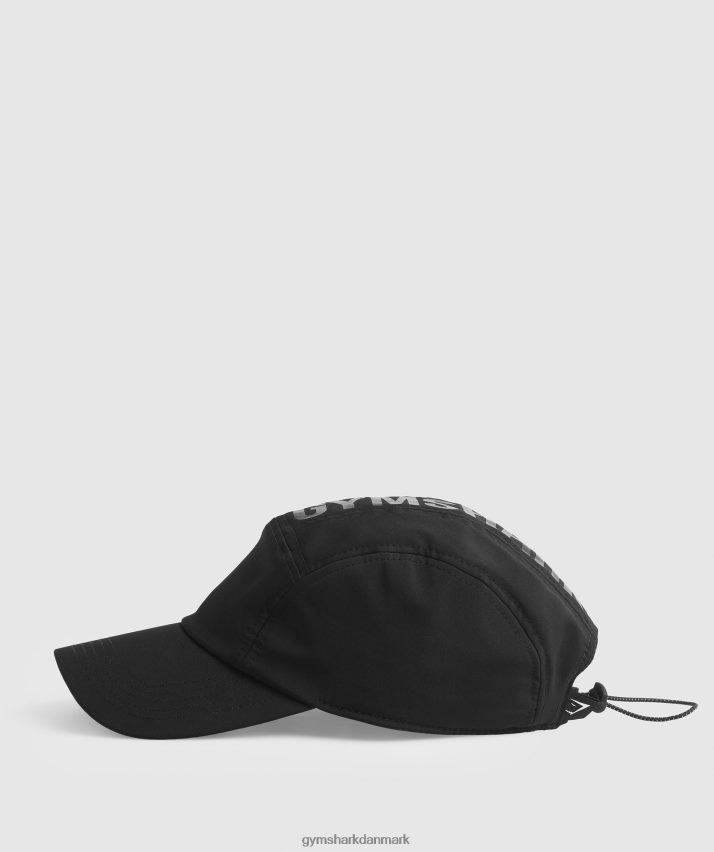 unisex Gymshark 5 panel løbehætte N4ZDDN1122 sort