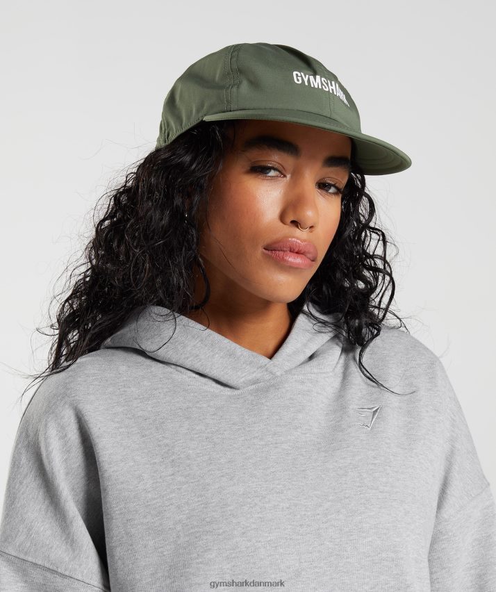 unisex Gymshark flad topkappe N4ZDDN1135 kerne oliven