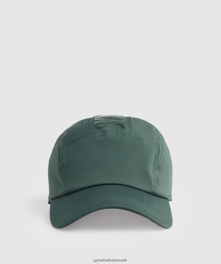 unisex Gymshark logo 5 panel hætte N4ZDDN1131 obsidian grøn
