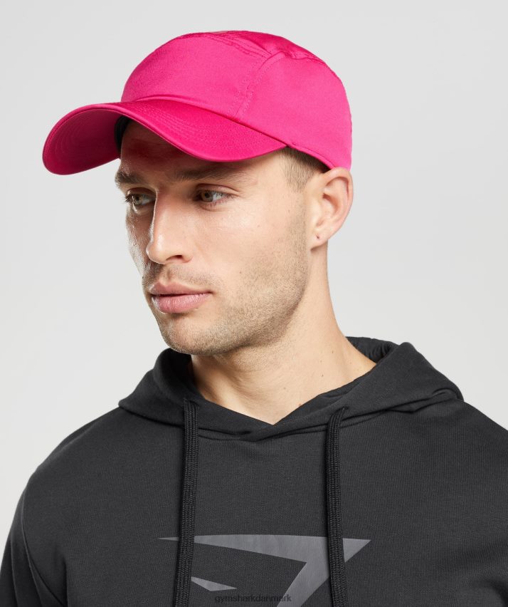 unisex Gymshark logo 5 panel hætte N4ZDDN1132 magenta pink