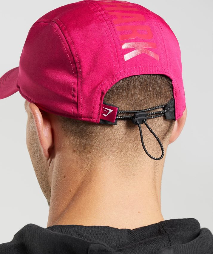 unisex Gymshark logo 5 panel hætte N4ZDDN1132 magenta pink