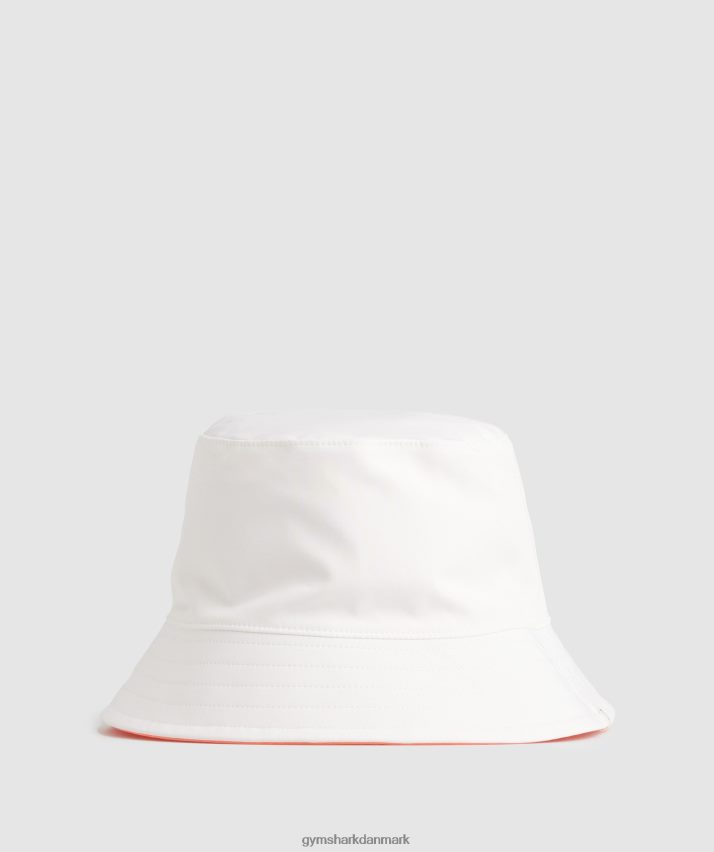 unisex Gymshark vendbar bøttehat N4ZDDN1139 hvid/orange/fersken