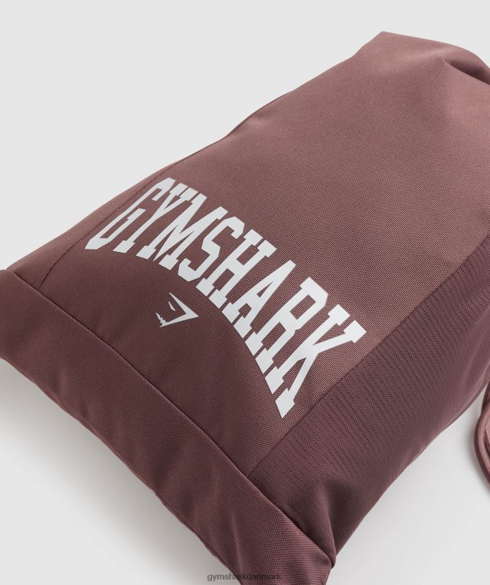 unisex Gymshark kollegial gymnastiksæk N4ZDDN1073 støvet rødbrun