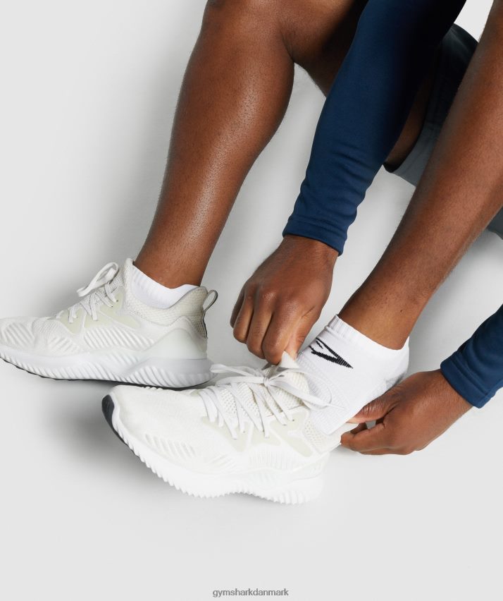 unisex Gymshark ankel ydeevne sokker N4ZDDN1106 hvid