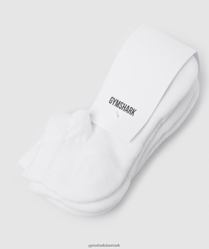unisex Gymshark ankelstrømper 3pk N4ZDDN1101 hvid