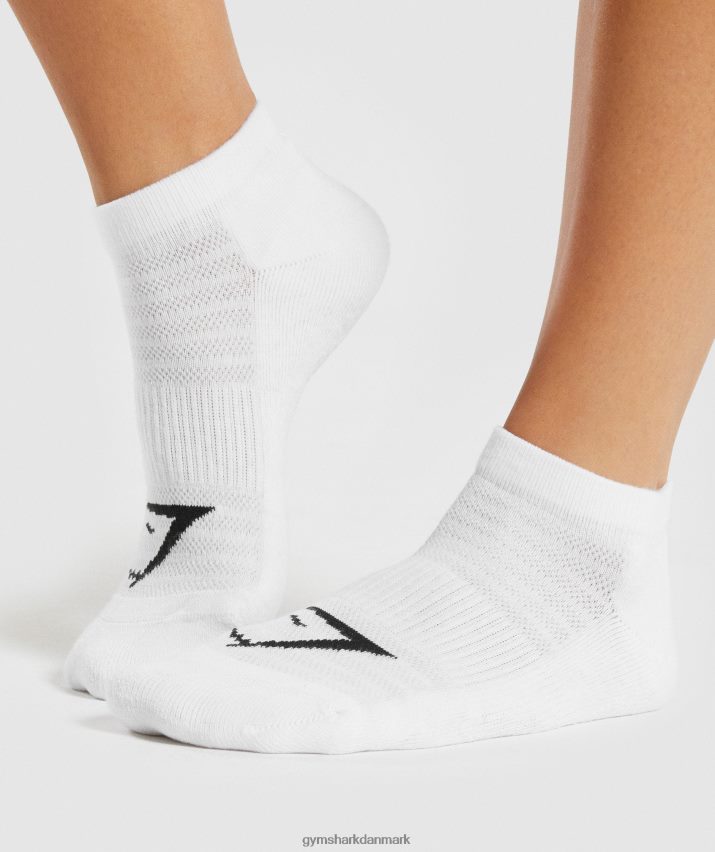 unisex Gymshark ankelstrømper 3pk N4ZDDN1101 hvid