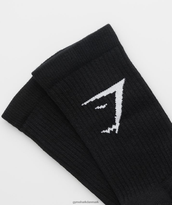 unisex Gymshark crew sokker 3pk N4ZDDN1084 sort