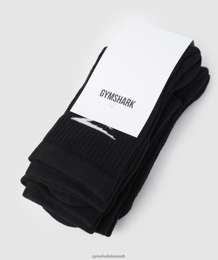 unisex Gymshark crew sokker 3pk N4ZDDN1084 sort