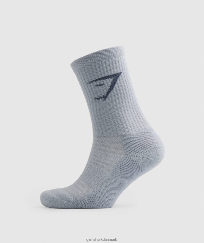 unisex Gymshark crew sokker 3pk N4ZDDN1099 grøn/grå/blå