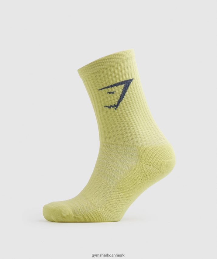 unisex Gymshark crew sokker 3pk N4ZDDN1099 grøn/grå/blå